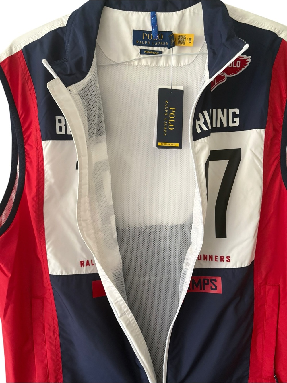 Polo Ralph Lauren Performance Color Block Full Zipper Vest Size L NWT - Picture 5 of 6